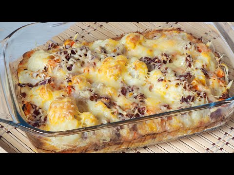 Cauliflower and Ham Cake