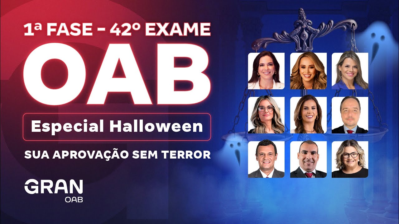 1ª fase do 42º Exame OAB: Especial Halloween: Sua Aprovação sem Terror