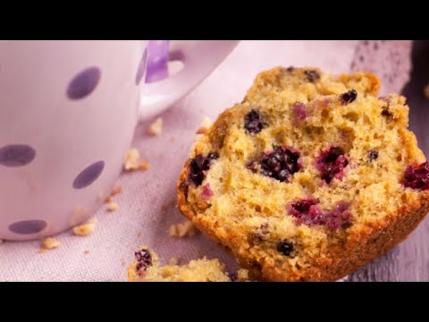 Recette Muffins yaourt grec et m&ucirc;res