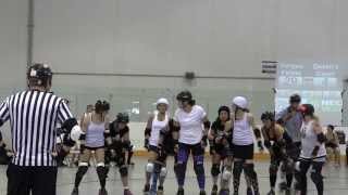 preview picture of video 'GTAR The Fresh The Furious 2013 G06 Queen's Court vs Fergus Feims Roller Derby'