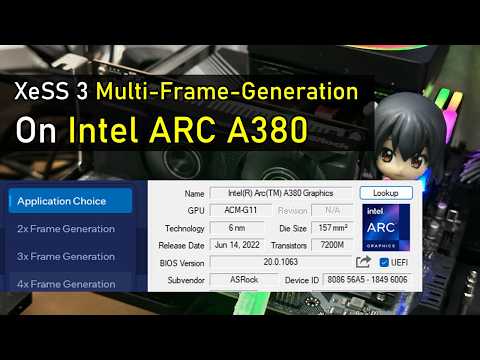 Preview: Intel XeSS 3 Multi-Frame-Gen on ARC A380 (ft. ASRock ARC A380 LP)