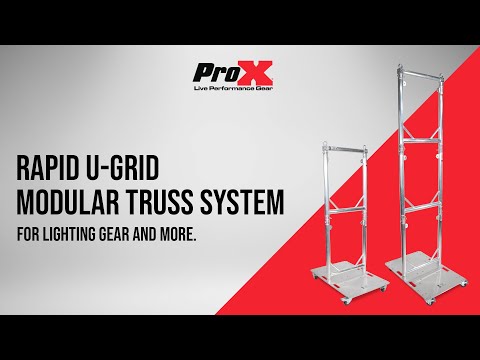 ProX Rolling Aluminum Lighting Truss Modular 3X Rapid U Grid Trio Package image 7