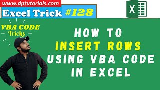 How To Insert Rows Using VBA In Excel || Excel Tutorials || VBA tricks