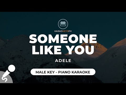 Someone Like You - Adele (Male Key - Piano Karaoke)