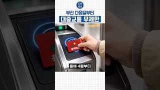 4월부터 부산 대중교통 무제한