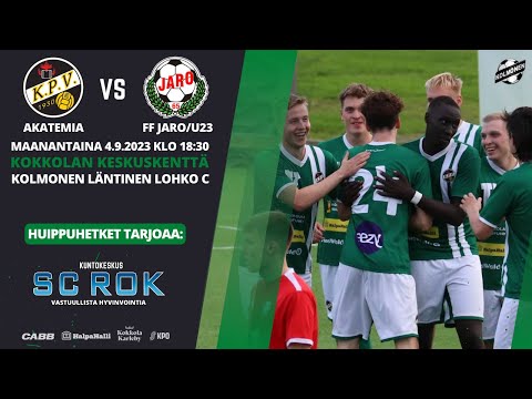 KPV Akatemia - FF Jaro U23 ma 4.9.2023 | Huippuhetket