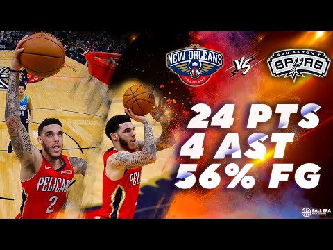Lonzo Ball 24 Pts 4 Asts 56% FG Full Highlights - Pelicans Vs Spurs | April 24, 2021 | Ball Era