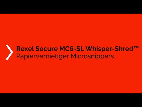 Een Papiervernietiger Rexel Secure MC6-SL snippers 2x15mm koop je bij KantoorProfi België BV