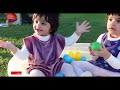 Nooni and Looli pretend playing color balls | Happy fun in park with this new game "Color Ball" !!!