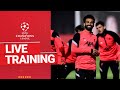 Live Training: Liverpool prepare ahead of RB Leipzig