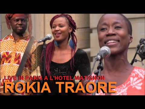 ROKIA TRAORE LIVE IN PARIS A L'HOTEL MATIGNON POUR LA 35eme FETE DE LA MUSIQUE LE 21 JUIN 2016