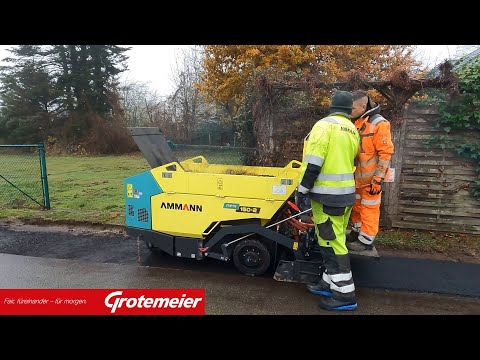 Grotemeier präsentiert: Vorführung Ammann AFW 150-2 Asphaltfertiger