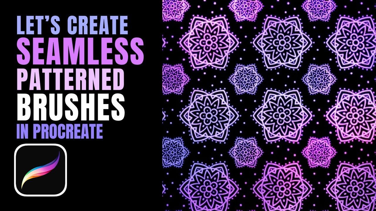 How to Create Seamless Pattern Brushes in Procreate Tutorial