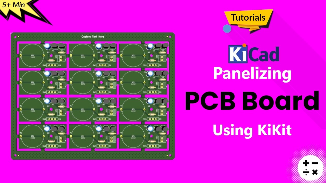 How to automatically Panelize PCB board in KiCad 9 using KiKit plugin | KiCad 9 Beginner's Tutorials