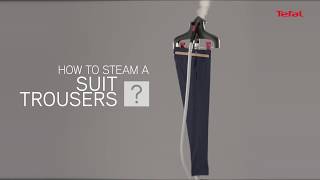 How to iron suit trousers properly using Tefal Precision Steam IT6540 Upright Garment Steamer