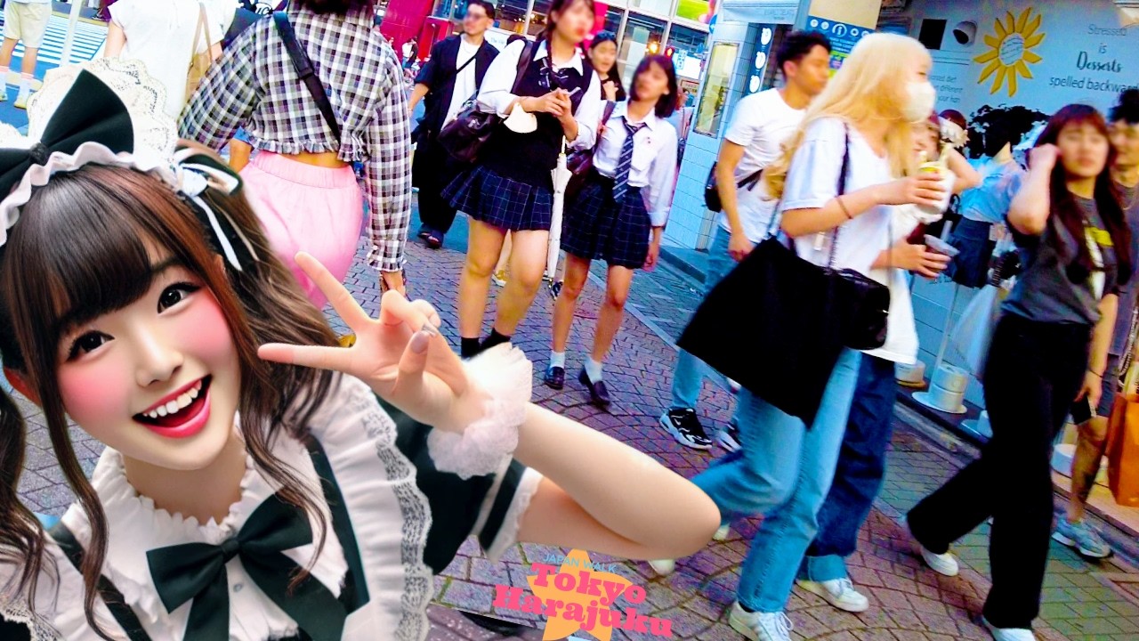 Tokyo Harajuku 👍 Coca-Cola on a hot day 💖 4K nonstop 1 hour 💖