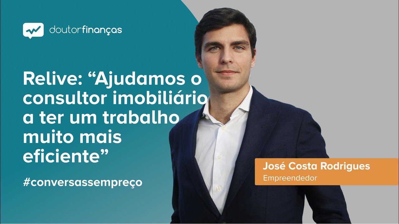 Imagem de um smartphone onde se vê o programa Conversas sem Preço com a entrevista a José Costa Rodrigues, empreendedor e CEO da Relive