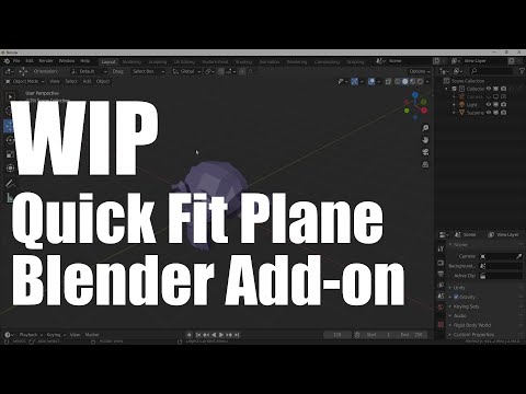 [Blender Addon] Quick Fit Plane (WIP)