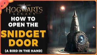 How to open the Snidget Puzzle Door - Hogwarts Legacy Gameplay Guide (A Bird in the Hand)