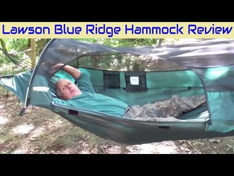LAWSON BLUE RIDGE CAMPING HAMMOCK REVIEW - best lightweight backpacking and hiking gear for prepping