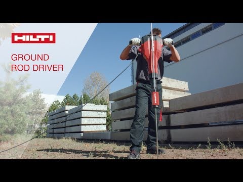 INTRODUCING the Hilti Ground Rod Driver for using a demolition hammer