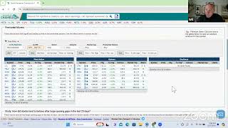 Using the Stock Pre Market Data
