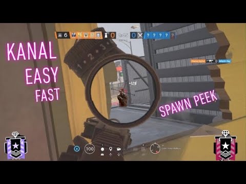 Rainbow Six Siege - Easiest KANAL Spawn Peek