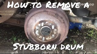 How to remove a REALLY REALLY stuck brake drum!!
