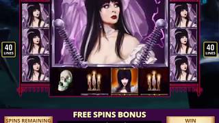 ELVIRA&#39;S MONSTER MADNESS Video Slot Casino Game with a FULL MOON FREE SPIN BONUS