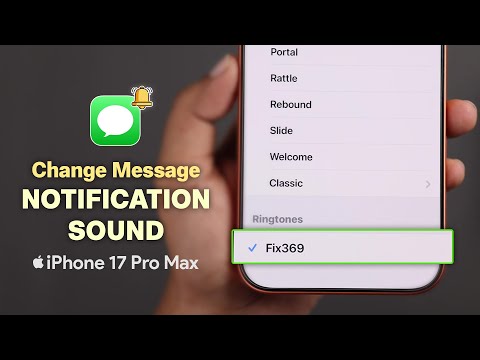Change Notification Sounds on iPhone 17 Pro Max | AIR  [Customize Message Alerts]