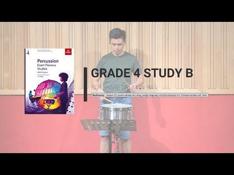 ABRSM Percussion 2020 - G4 Snare Drum Study B