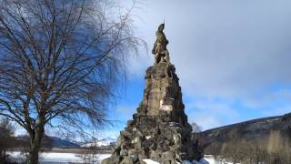 preview picture of video 'Winter Black Watch Monument Aberfeldy Highland Perthshire Scotland'