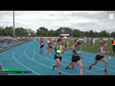 Mixed U14 4x100m Timed Final 3: 2023/24 Commonwealth Bank State Relay Championships