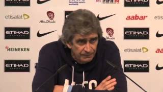 preview picture of video 'Manchester City's Manuel Pellegrini on shock defeat by Wigan Athletic'