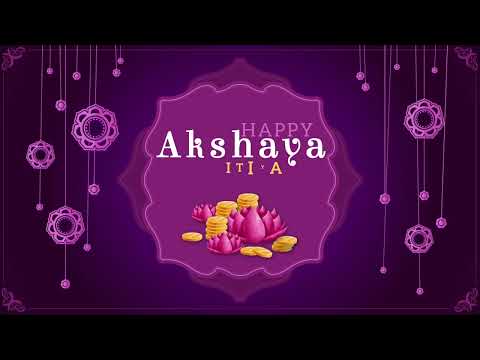 Happy Akshaya Tritiya 2021 Wishes | WhatsApp Status | Motion Graphics Animation