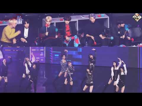 20190106 BTS' Reaction to Twice "BDZ+What is love?" @33rd GDA