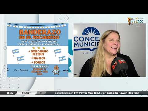 En Laguna Paiva, te invitan a ser parte de "Banderazo" | Melina Andrés - Concejal