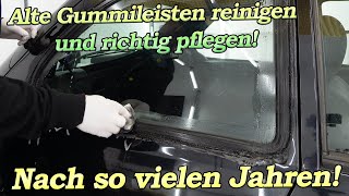 Alte Gummileisten und Dichtungen reinigen und pflegen - Diese Werkzeuge sind empfehlenswert!