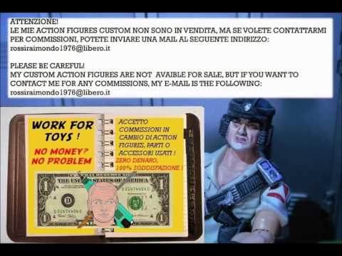 CUSTOM GIJOE RED STAR HEADSCULPT REPAINTED