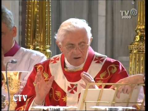 Pope Benedict XVI London mass cathedral 18 09 2010