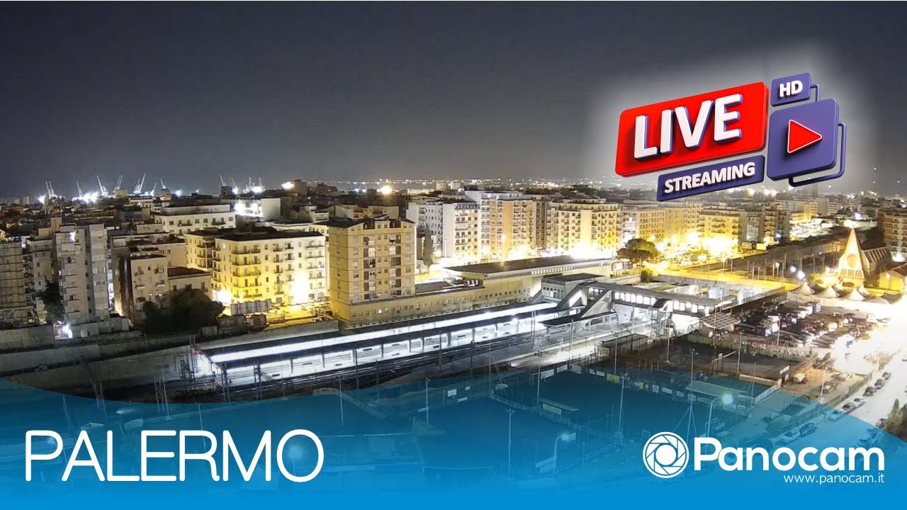 Live webcam view of Panoramic Skyline over the Conca d'Oro