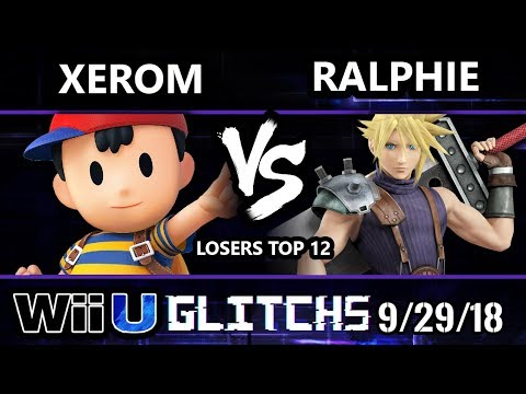 Glitch 5 Smash 4 - Xerom (Ness) Vs. Ho3K | Ralphie (Cloud) Wii U Losers Top 12