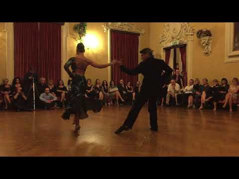  Alejandra Hobert  and  Adrian Veredice  are  dancing  to  "  Mi amor y tu amor  "  in  2019