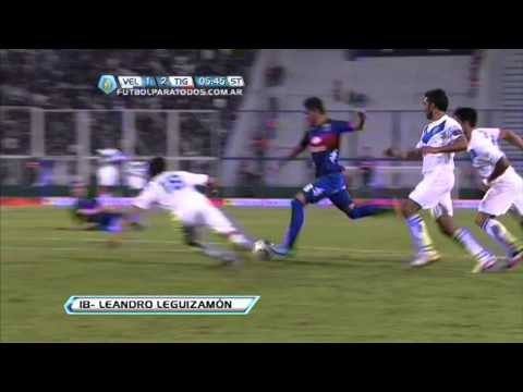 Gol Leguizamón.  Vélez 1 Tigre 2. Torneo Final 2013. Fecha 11. Fútbol para Todos.