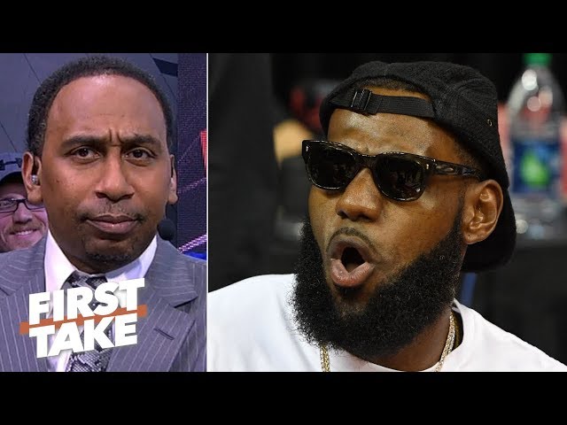 Stephen A. challenges LeBron to stop hiding on social media and refute reports live on First Take