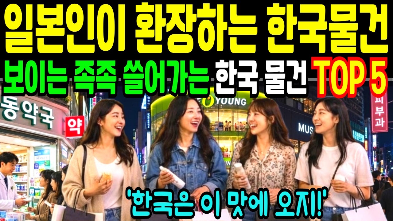 “보이는 족족 다 쓸어간다” 일본인이 한국에서 반드시 사가는 물건 TOP 5