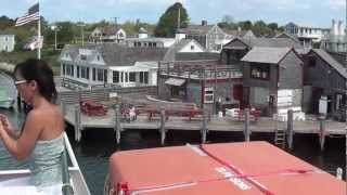 preview picture of video 'Leaving Falmouth harbor for Marthas Vineyard on the Island Queen Ferry'