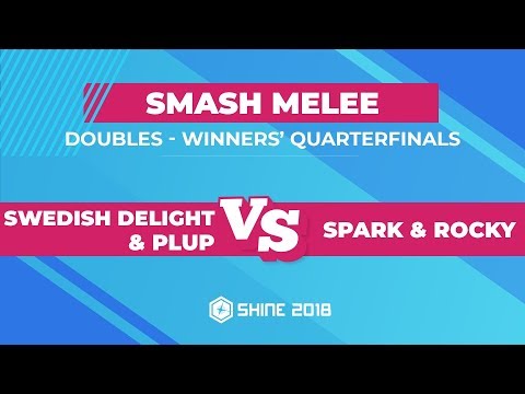 Swedish Delight/Plup vs Spark/Rocky - Smash Melee Doubles: Winners' Round 2 - Shine 2018