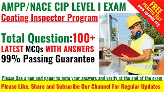Latest Top 100+ AMPP/NACE CIP Level 1 Exam Question and Answers