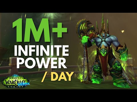 How I Farm 1,000,000+ Infinite Power Per Day! (Legion Remix Guide)